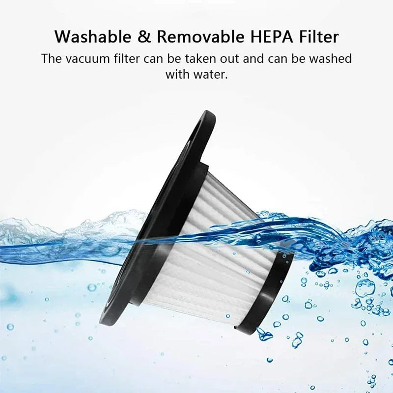 Portable Handheld Vacuum Cleaner – USB Rechargeable Mini Hoover for Car, Home & Office (High Suction Power)