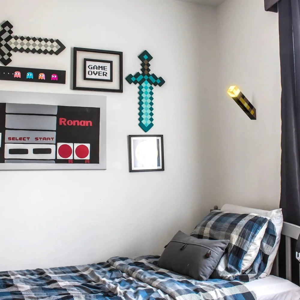 “BlockLight™ Pixel Lamp – Retro Glow for Every Gamer’s Space”