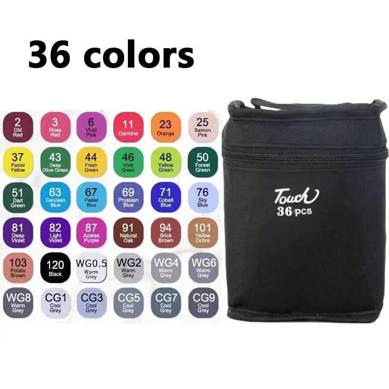 Premium Marker Pen Set – 60-Colour Alcohol & Water-Based Art Markers for Drawing, Journals & Crafts