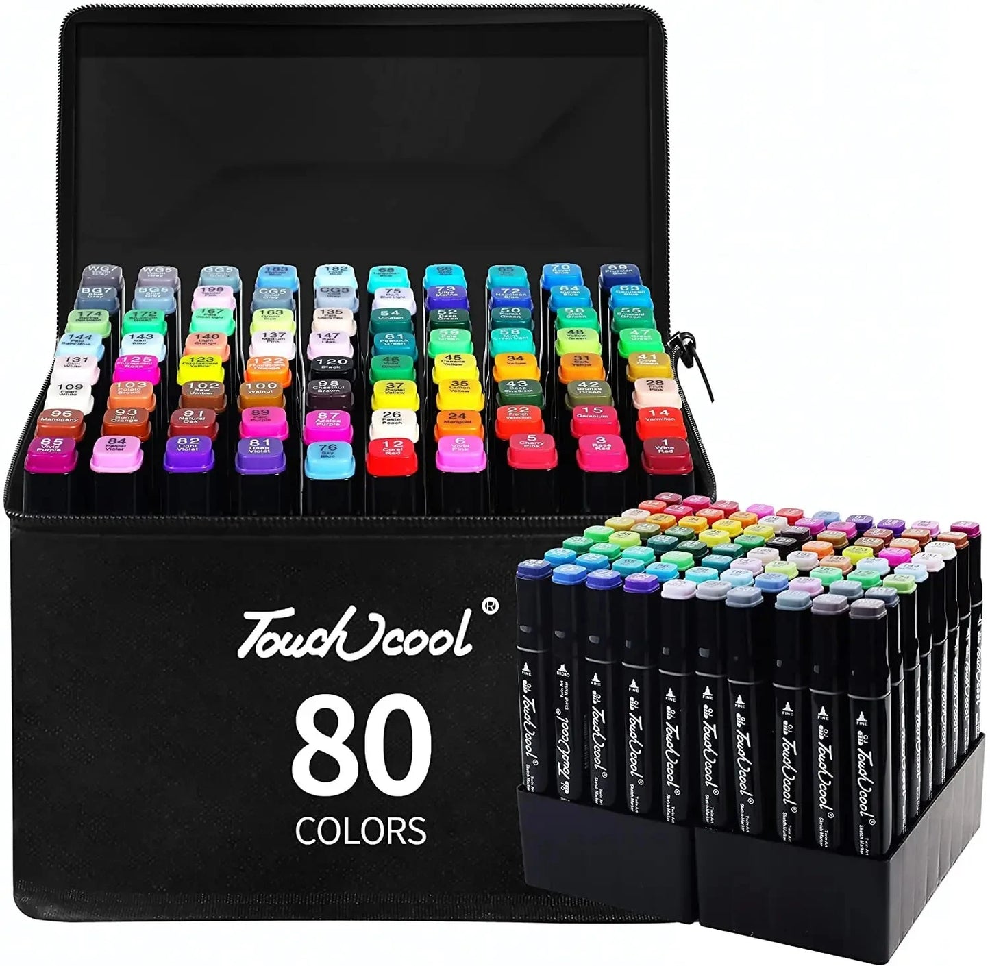 Premium Marker Pen Set – 60-Colour Alcohol & Water-Based Art Markers for Drawing, Journals & Crafts