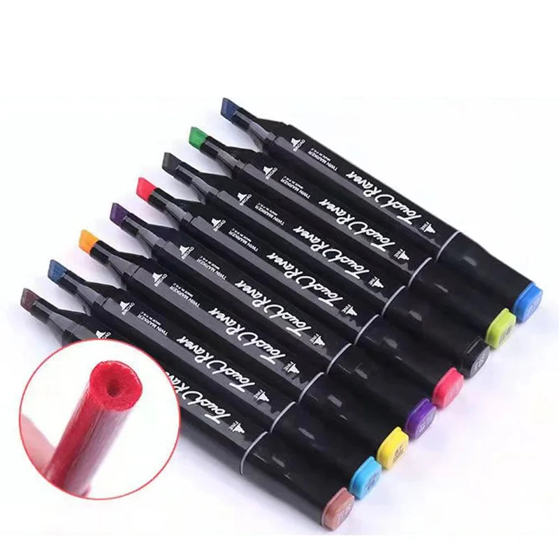 Premium Marker Pen Set – 60-Colour Alcohol & Water-Based Art Markers for Drawing, Journals & Crafts