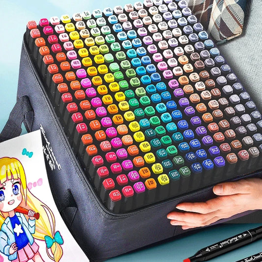Premium Marker Pen Set – 60-Colour Alcohol & Water-Based Art Markers for Drawing, Journals & Crafts